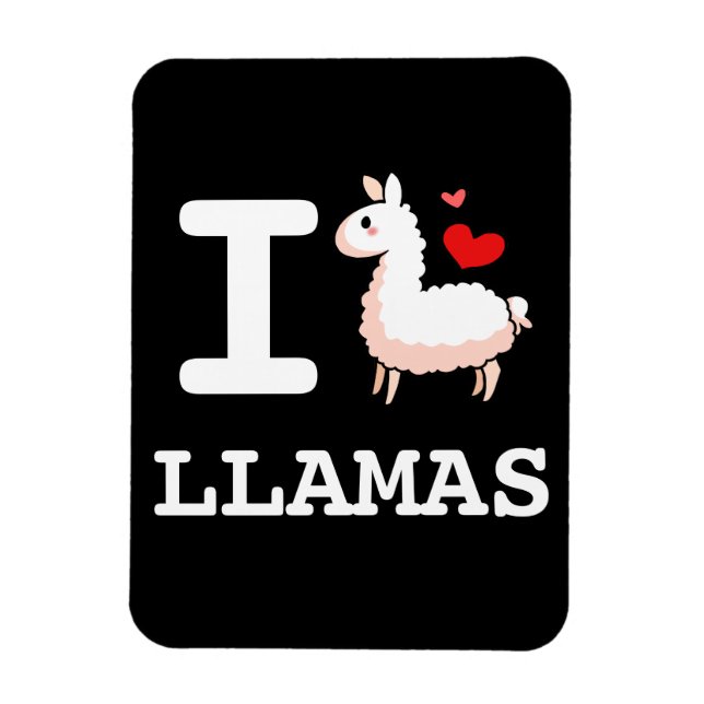 I Llama Llamas Magnet (Vertical)
