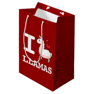 I Llama Llamas Medium Gift Bag