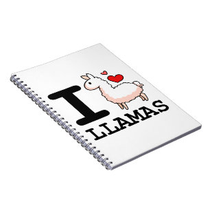 I Llama Llamas Spiral Notebook