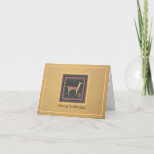 I llama thank you Folded Thank You Card
