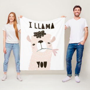 I Llama You Fleece Blanket