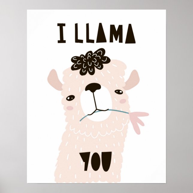 I Llama You Poster (Front)