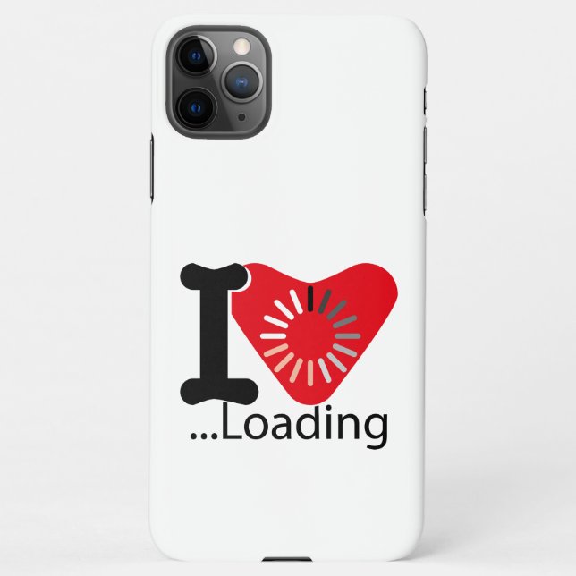 I LOADING HEART BY MASANSER PIXELAT iPhone CASE (Back)