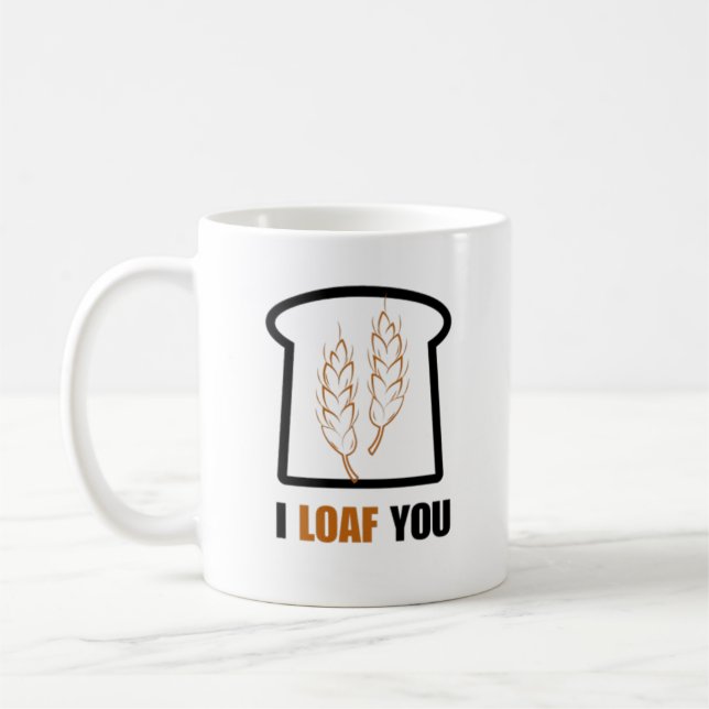 I Loaf You Coffee Mug (Left)