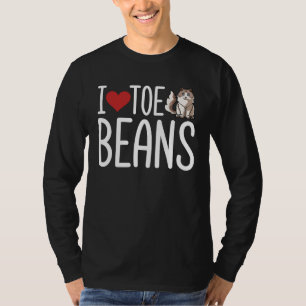 I Loe Toe Toe Beans  Ragdoll Cat  for Christmas T-Shirt