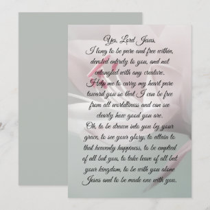 “I Long to be Pure & Free” Religious Card