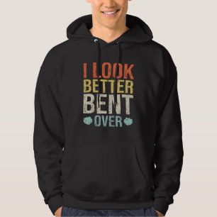 I Look Better Bent Over Fitness Workout Peach Boot Hoodie