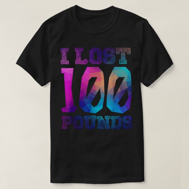 I Lost 100 Pounds - Proud Weightloss Announcement  T-Shirt (Design Front)