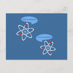 I Lost An Electron Postcard