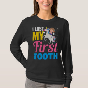 I Lost My First Tooth Unicorn Tooth Fairy Girls 1 T-Shirt