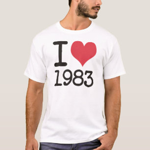 I Love 1983 Products & Designs! T-Shirt