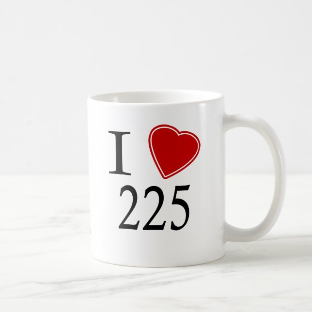 I Love 225 Baton Rouge Coffee Mug (Right)