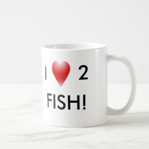 I LOVE 2 FISH! COFFEE MUG