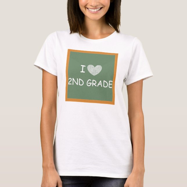 I Love 2nd Grade T-Shirt (Front)