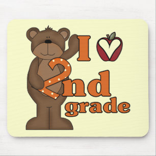 I Love 2nd Grade Tshirts and Gifts Mouse Pad