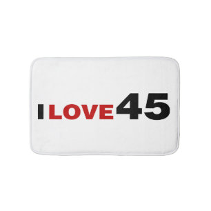 I Love 45 Bath Mat