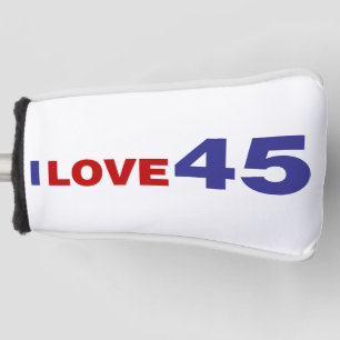 I Love 45 Golf Head Cover