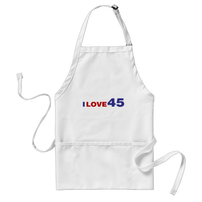 I Love 45 Standard Apron (Front)