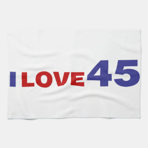 I Love 45 Tea Towel