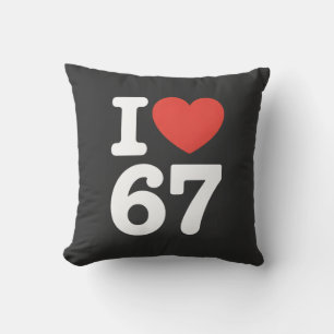 I Love 67  Cushion