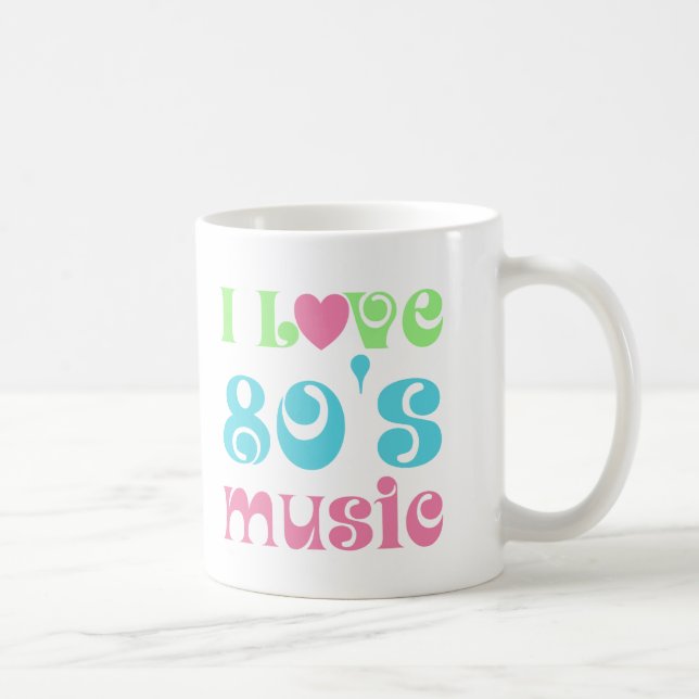I Love 80s Music Coffee Mug (Right)