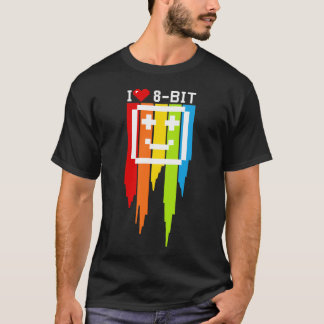 i love 8 bit computer quote retro game ordi T-Shirt
