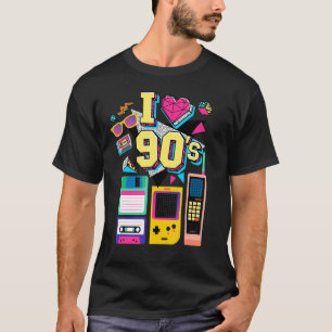 I Love 90's Cool Vintage Retro 90's are Back Graph T-Shirt