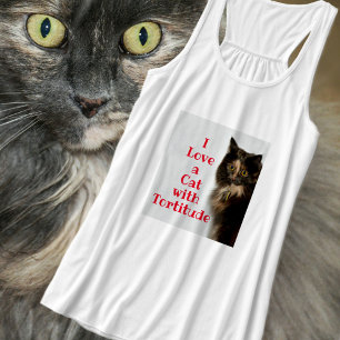 I Love a Cat with Tortitude Singlet