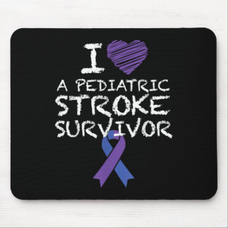 I Love A Paediatrics Stroke Survivor Awareness Rib Mouse Pad