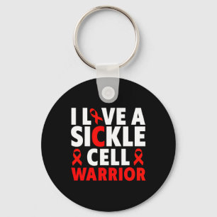 I Love a Sickle Cell Warrior - Sickle Cell Awarene Key Ring
