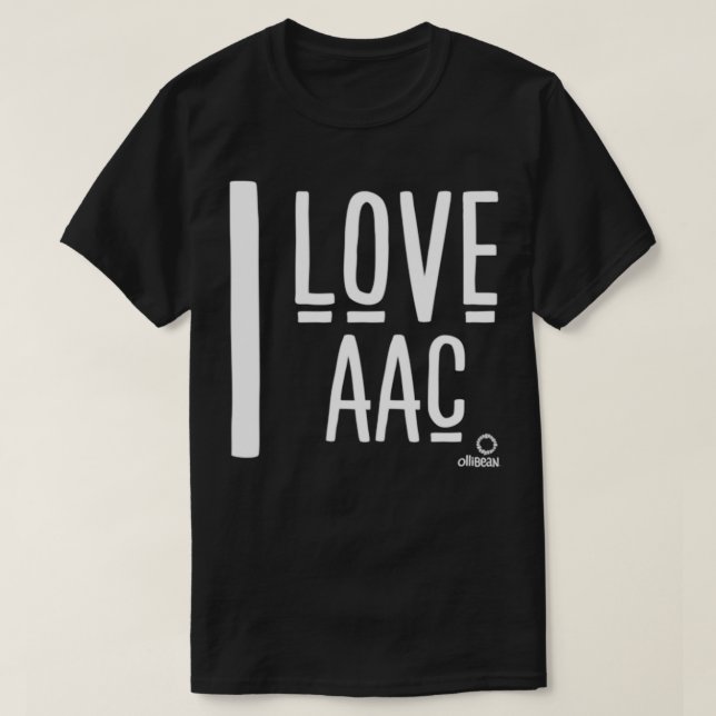 I Love AAC T-Shirt (Design Front)