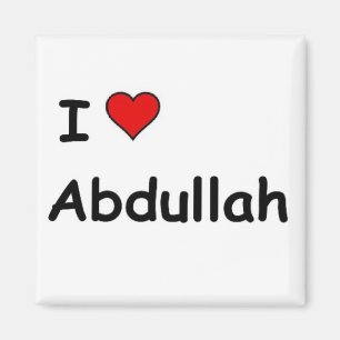 I Love Abdullah Magnet