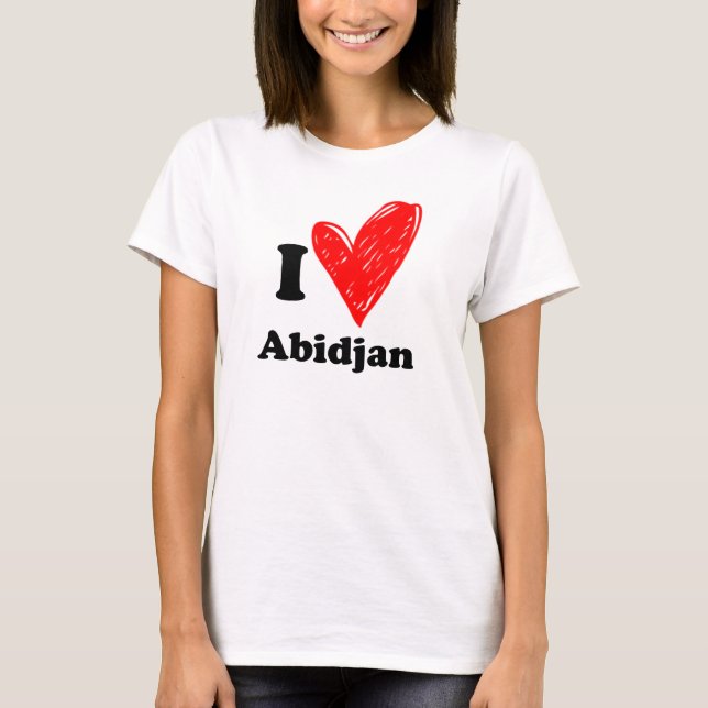 I love Abidjan T-Shirt (Front)