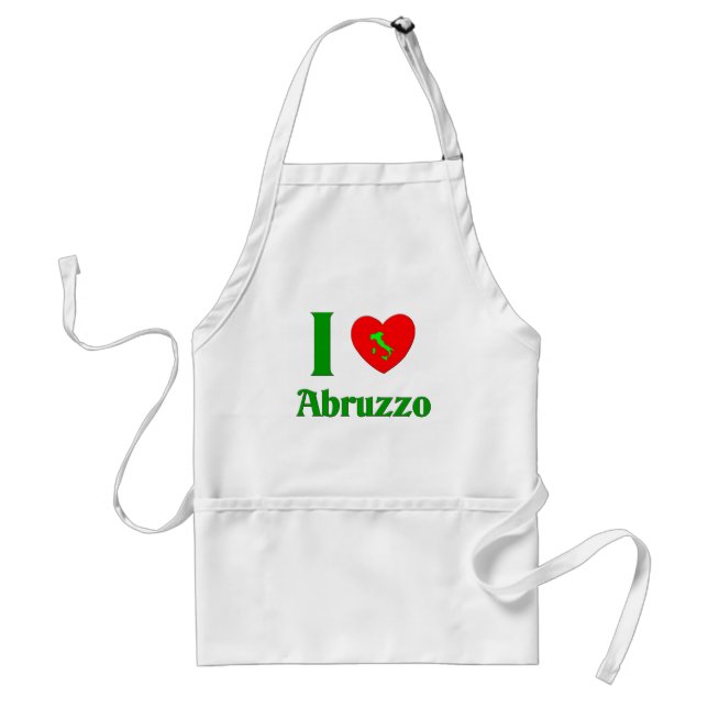 I Love Abruzzo Italy Standard Apron (Front)
