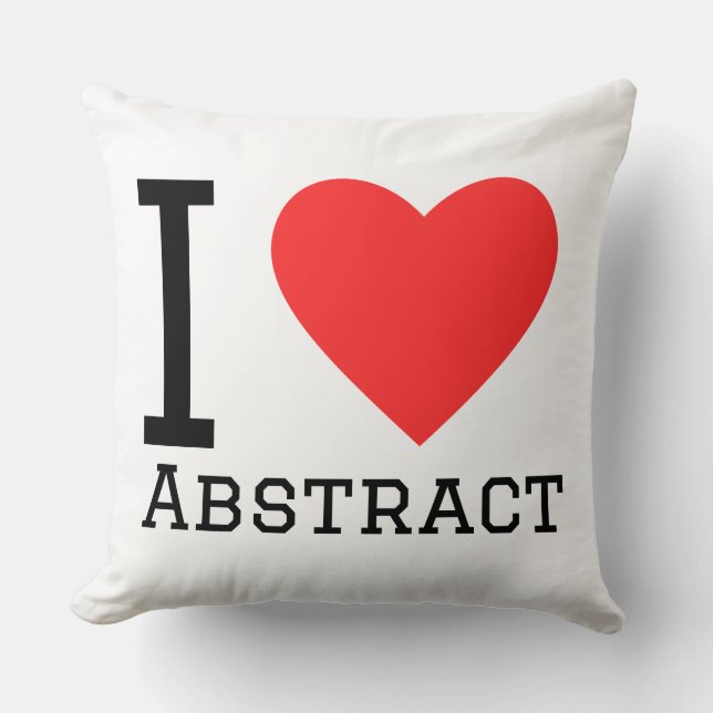 I love abstract cushion (Front)