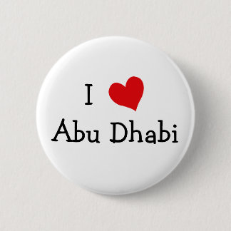 I Love Abu Dhabi 6 Cm Round Badge