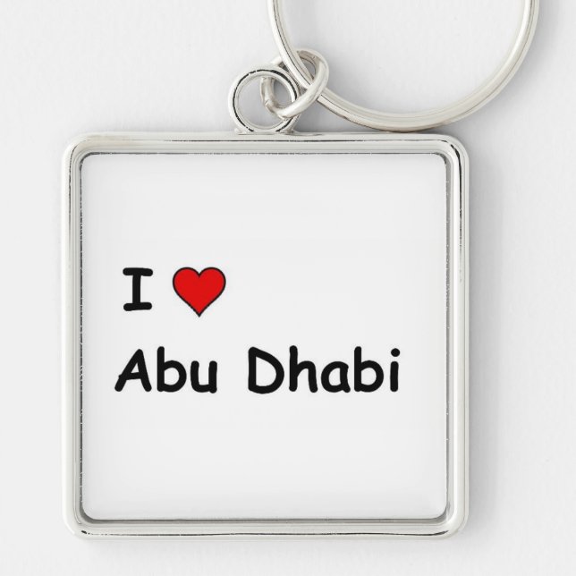 I Love Abu Dhabi Key Ring (Front)