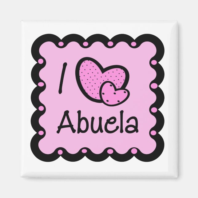 I Love Abuela Cute T-Shirt Magnet (Front)
