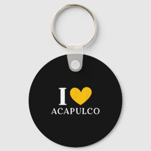 I Love Acapulco Mexico Vacation _1  Key Ring