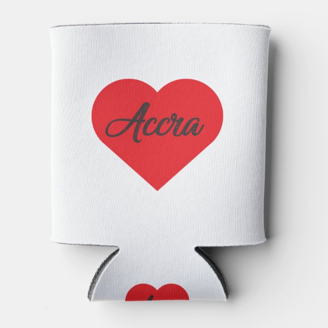 I Love Accra - Ghana Can Cooler (Front)