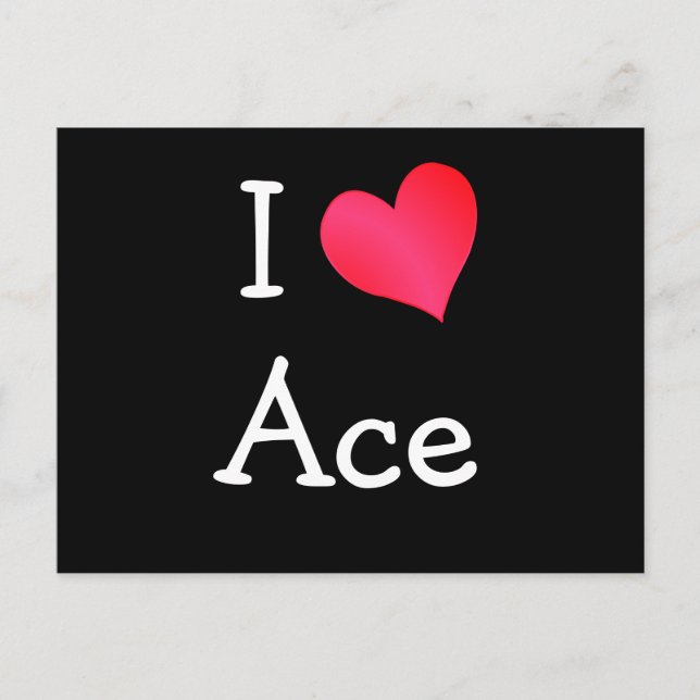 I Love Ace Postcard (Front)