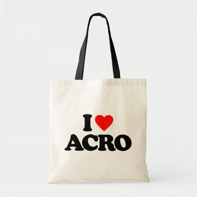 I LOVE ACRO TOTE BAG (Front)