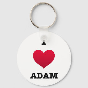 I Love Adam Key Ring