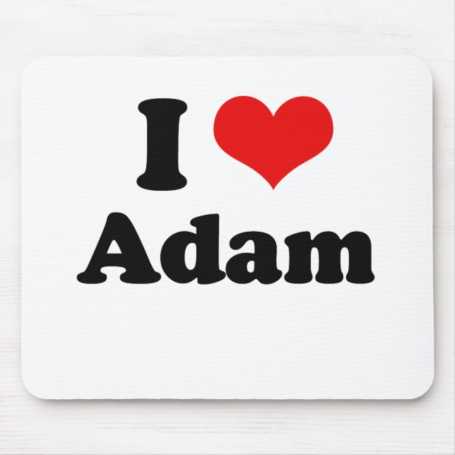 I Love Adam   Mouse Pad (Front)