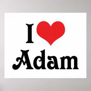 I Love Adam Poster