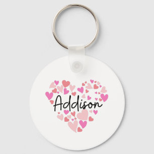 I love Addison Key Ring