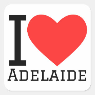 I love Adelaide  Square Sticker
