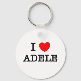I Love Adele Key Ring