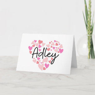 I love Adley - hearts for Adley Note Card