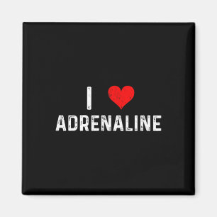 I Love Adrenaline Heart Surfing Sky Diving Skiing  Magnet